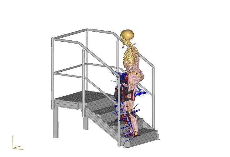 Schnittstellenmodell Exoskelett Aufstieg © Max Böhme HTWK Leipzig